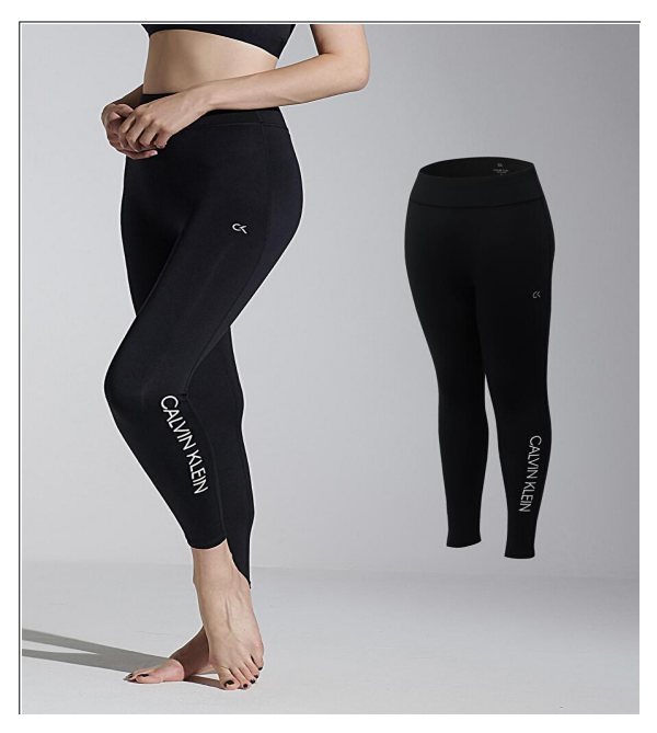 캘빈클라인 슬림라인 컴포트 레깅스 (블랙 CK BLACK)
