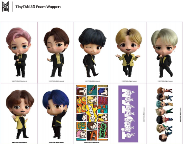 방탄소년단 굿즈 - 방탄소년단 3D 폼 와펜 (BTS 3D Foan Wappen)